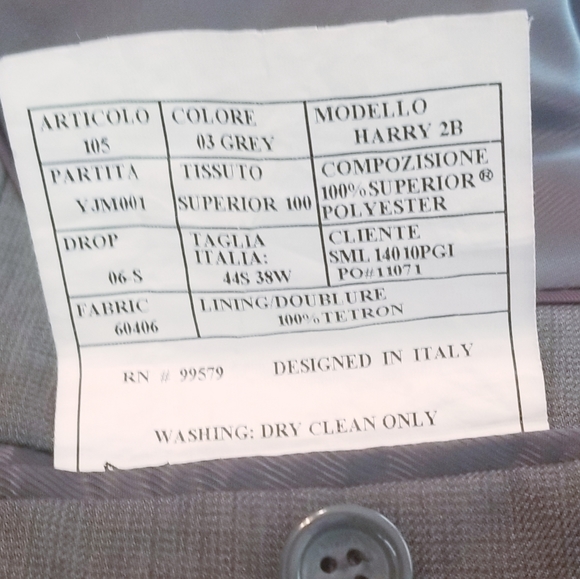 Paolo Giardini Men's Business Coat - Picture 7 of 7
